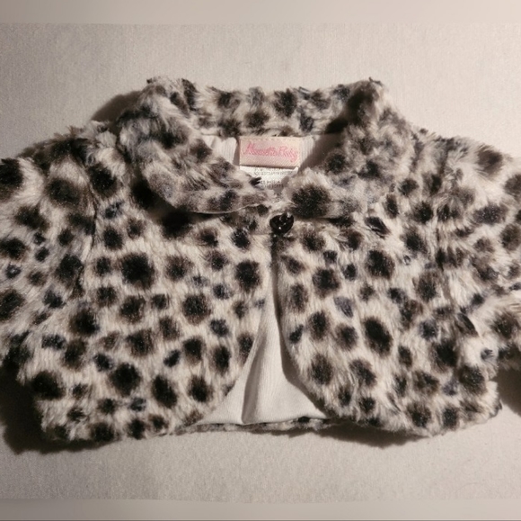 Leopard Print Baby Cardigan - Picture 2 of 6